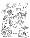 CylinderCylinder HeadsSump Diagram and Parts List for 404437-0102-01  Briggs and Stratton Engine